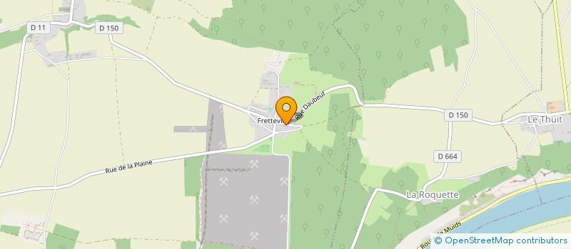 localisation de l'entreprise LA MAISON  DAUBEUF-PRES-VATTEVILLE