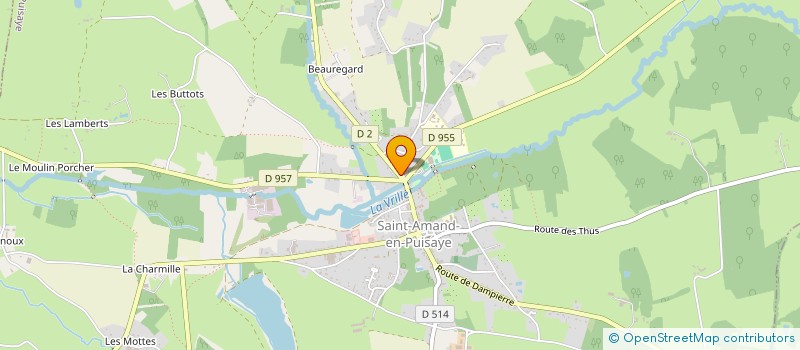 localisation de l'entreprise LA MAISON à SAINT-AMAND-EN-PUISAYE