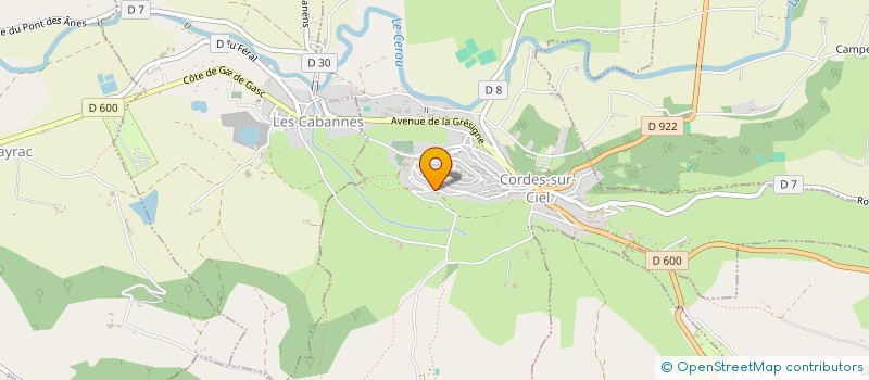 localisation de l'entreprise LA MAISON  CORDES-SUR-CIEL