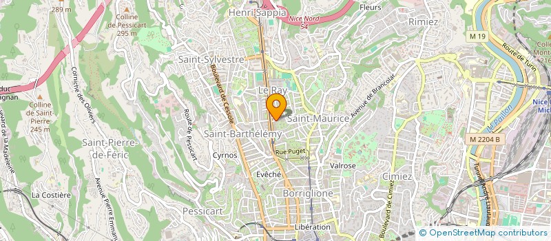 localisation de l'entreprise LA MAISON à NICE