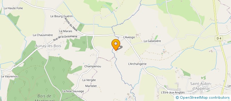 localisation de l'entreprise LA MAISON à SAINT-AUBIN-D'APPENAI