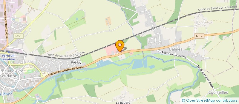 localisation de l'entreprise LA MAISON  VERNEUIL D'AVRE ET D'ITON