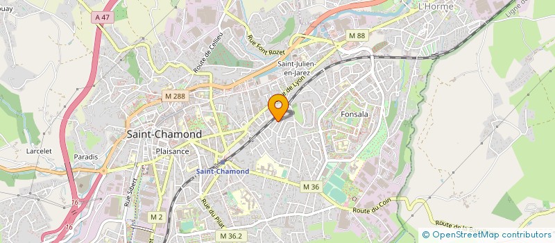 localisation de l'entreprise LA MAISON  SAINT-CHAMOND