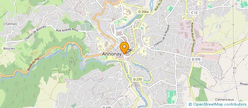 localisation de l'entreprise LA MAISON à ANNONAY