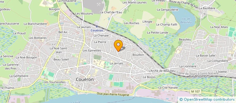 localisation de l'entreprise LA MAISON à COUERON