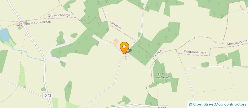 localisation de l'entreprise LA MAISON A LA CAMPAGNE  LA CHAPELLE-SOUS-ORBAIS