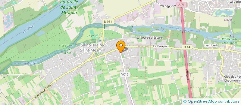 localisation de l'entreprise LA MAISON ANNE ET SIMEON à SAINT-HILAIRE-SAINT-MESMIN