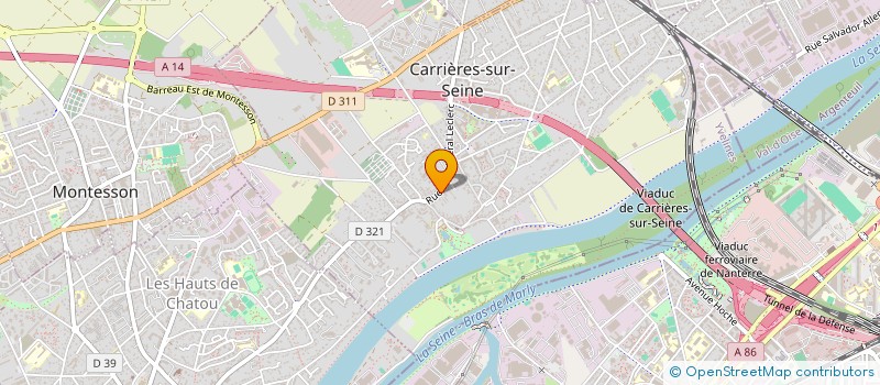 localisation de l'entreprise LA MAISON ARTISANALE à CARRIERES-SUR-SEINE