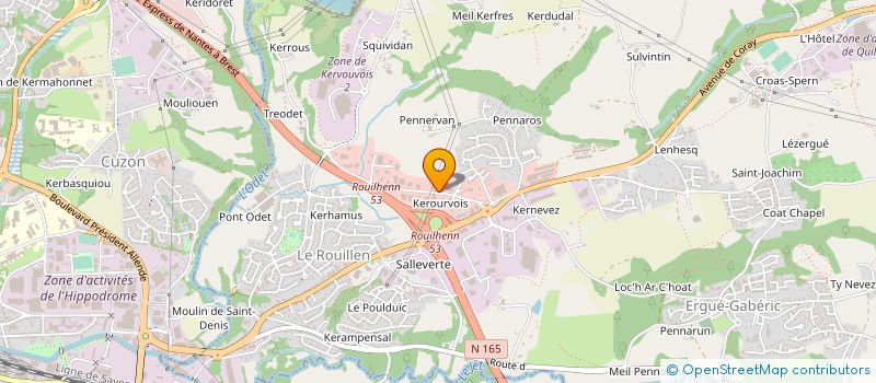 localisation de l'entreprise LA MAISON AUTO-NETTOYANTE QUIMPER à ERGUE-GABERIC