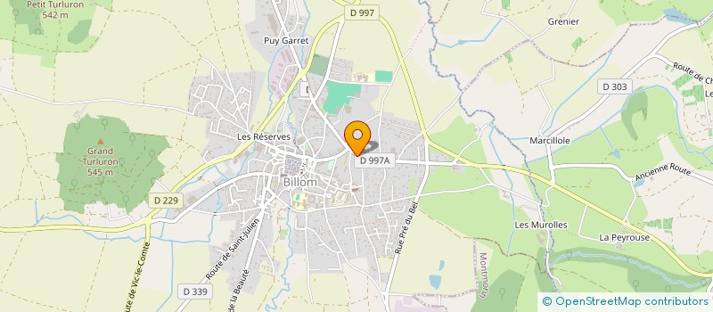 localisation de l'entreprise LA MAISON AUX MILLE IMAGES à BILLOM