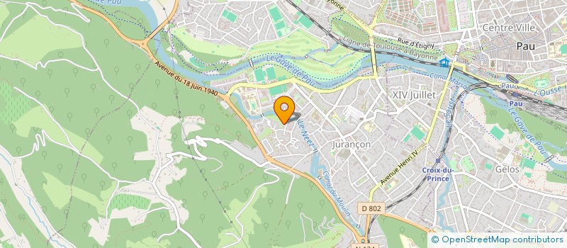 localisation de l'entreprise LA MAISON AUX VOLETS BLEUS à JURANCON