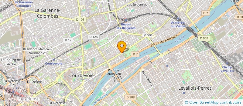 localisation de l'entreprise LA MAISON AYA à COURBEVOIE