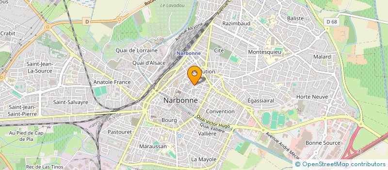localisation de l'entreprise LA MAISON BEAUREPAIRE  NARBONNE
