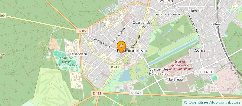 localisation de l'entreprise LA MAISON BELLIFONTAINE à FONTAINEBLEAU