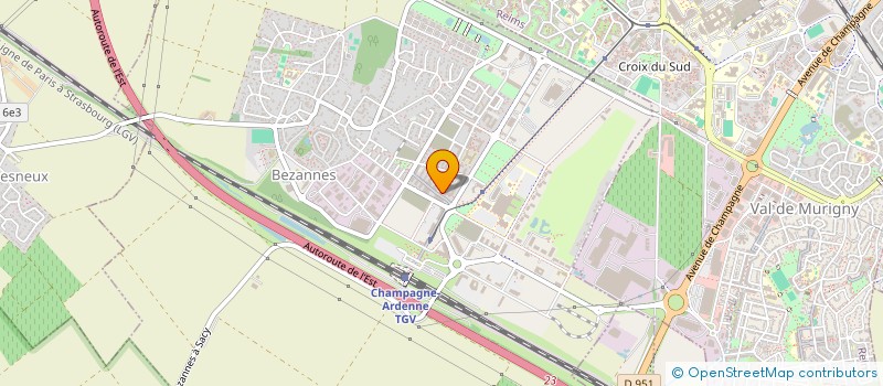 localisation de l'entreprise LA MAISON BEZANNES  BEZANNES