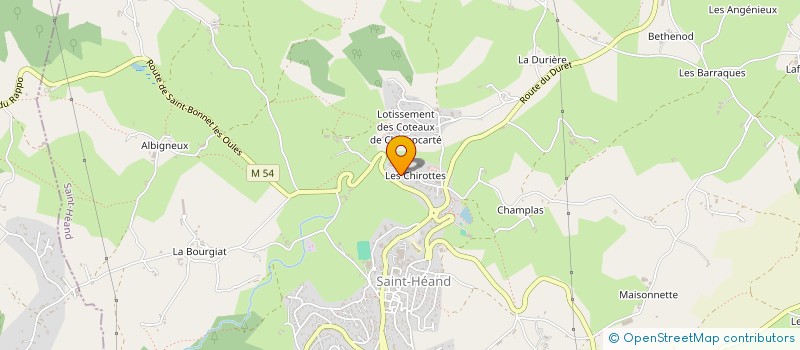 localisation de l'entreprise LA MAISON BLANC  SAINT-HEAND