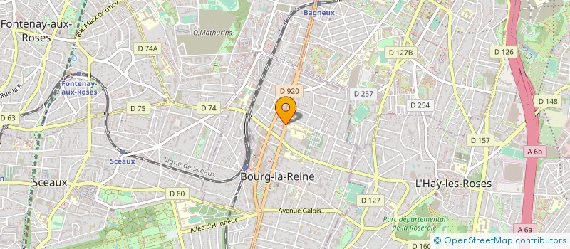 localisation de l'entreprise LA MAISON BLANCHE à BOURG-LA-REINE