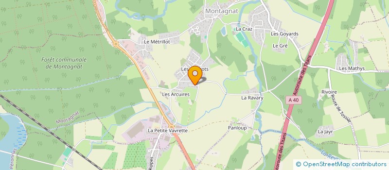 localisation de l'entreprise LA MAISON BLANCHE à MONTAGNAT