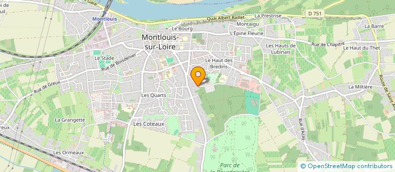 localisation de l'entreprise LA MAISON BLANCHE à MONTLOUIS-SUR-LOIRE