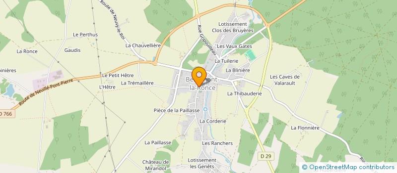 localisation de l'entreprise LA MAISON BLANCHE  SAINT-ANTOINE-DU-ROCHER