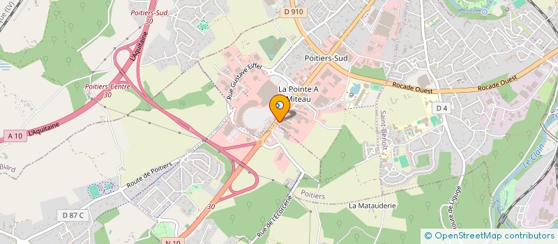 localisation de l'entreprise LA MAISON BLANCHE à POITIERS