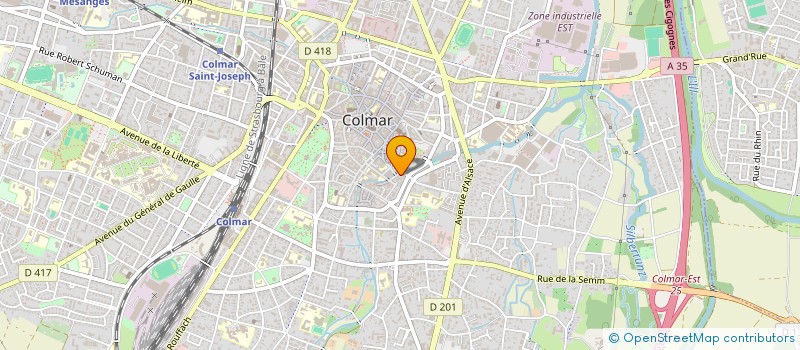 localisation de l'entreprise LA MAISON BLANCHE à COLMAR