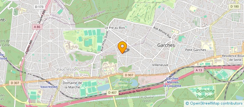 localisation de l'entreprise LA MAISON BLANCHE à GARCHES