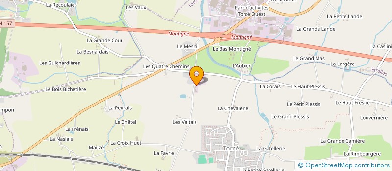 localisation de l'entreprise LA MAISON BLANCHE  TORCE