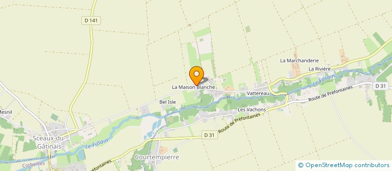 localisation de l'entreprise LA MAISON BLANCHE à SCEAUX-DU-GATINAIS