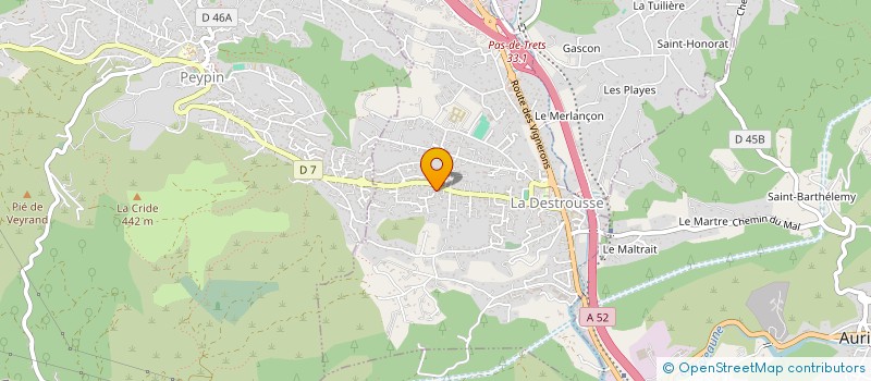 localisation de l'entreprise LA MAISON BLANCHE  LA DESTROUSSE