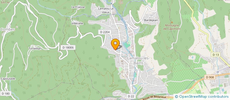 localisation de l'entreprise LA MAISON BLANCHE  LAMALOU-LES-BAINS