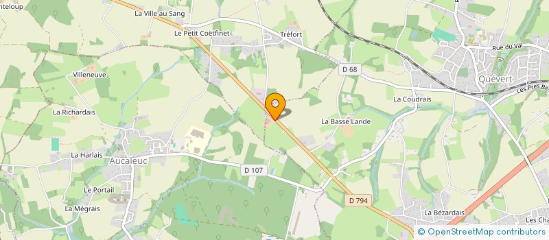 localisation de l'entreprise LA MAISON BLANCHE à QUEVERT