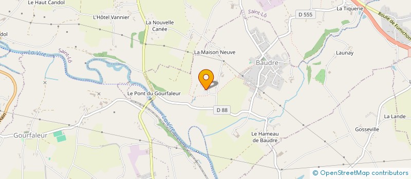 localisation de l'entreprise LA MAISON BLANCHE  BAUDRE