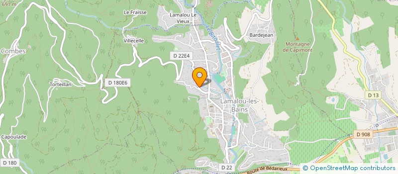 localisation de l'entreprise LA MAISON BLANCHE  LAMALOU-LES-BAINS