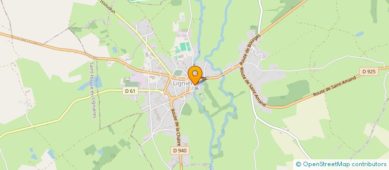 localisation de l'entreprise LA MAISON BLANCHE  LIGNIERES