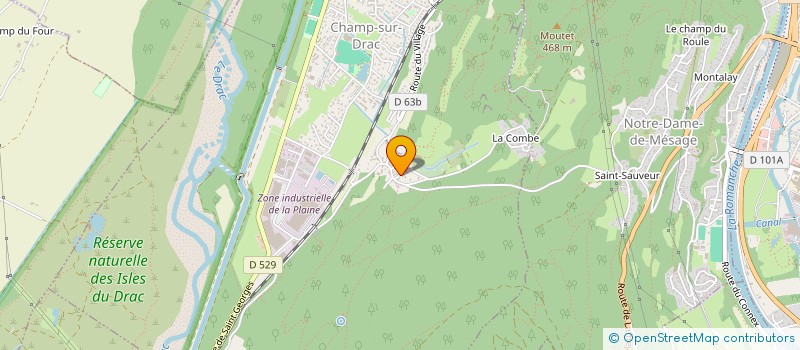 localisation de l'entreprise LA MAISON BLANCHE  CHAMP-SUR-DRAC