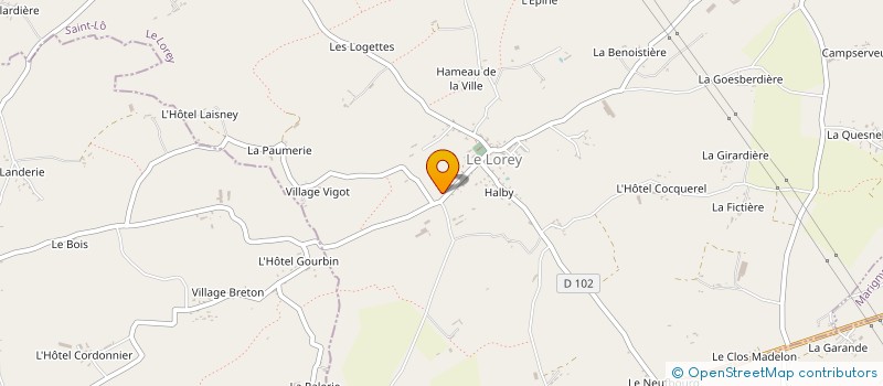 localisation de l'entreprise LA MAISON BLANCHE  LE LOREY