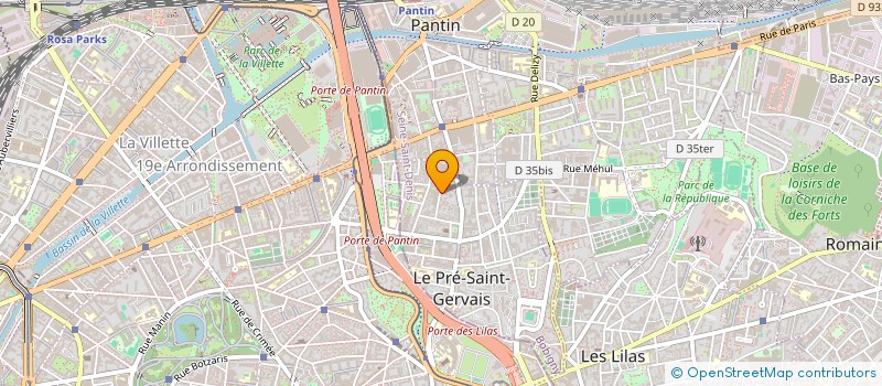 localisation de l'entreprise LA MAISON BLANCHE à LE PRE-SAINT-GERVAIS