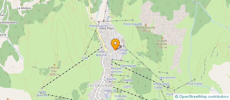 localisation de l'entreprise LA MAISON BLANCHE à LES DEUX ALPES