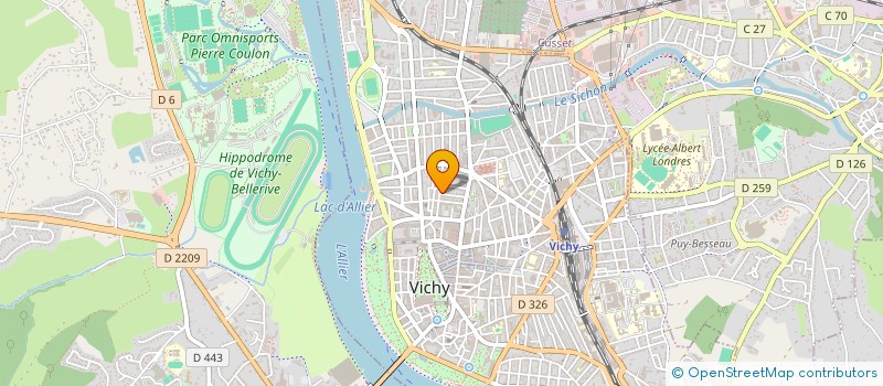 localisation de l'entreprise LA MAISON BLEUE à VICHY