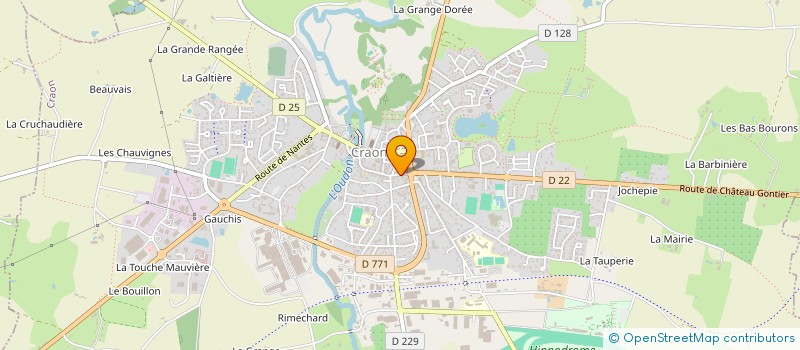 localisation de l'entreprise LA MAISON BLEUE  CRAON