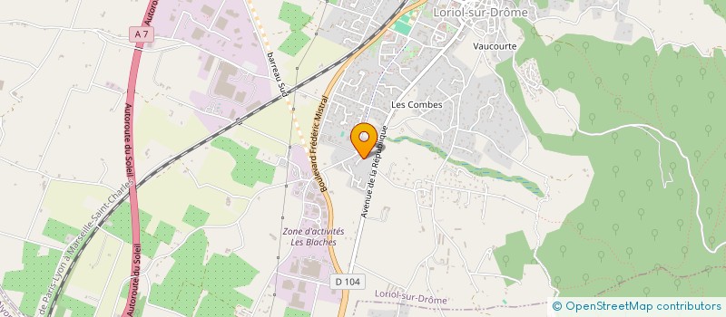 localisation de l'entreprise LA MAISON BLEUE  CLIOUSCLAT