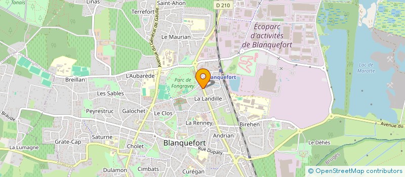 localisation de l'entreprise LA MAISON BLEUE à BLANQUEFORT