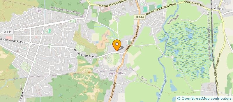 localisation de l'entreprise LA MAISON BLEUE à CUCQ