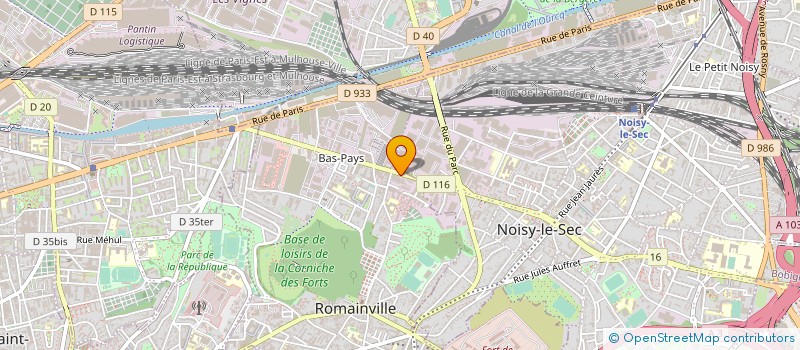 localisation de l'entreprise LA MAISON BLEUE à ROMAINVILLE