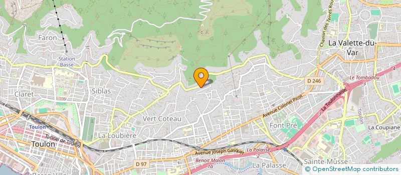 localisation de l'entreprise LA MAISON BLEUE  TOULON