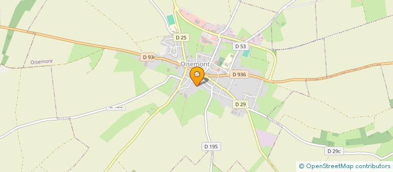 localisation de l'entreprise LA MAISON BLEUE  OISEMONT