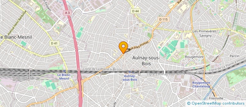 localisation de l'entreprise LA-MAISON-BLEUE à AULNAY-SOUS-BOIS