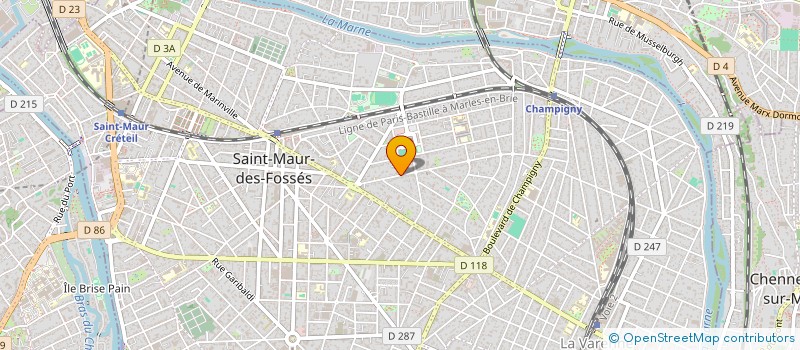 localisation de l'entreprise LA MAISON BLEUE à SAINT-MAUR-DES-FOSSES