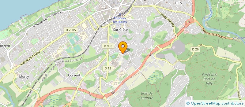 localisation de l'entreprise LA MAISON BLEUE à THONON-LES-BAINS